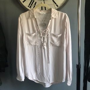 Pink Stripe Blouse